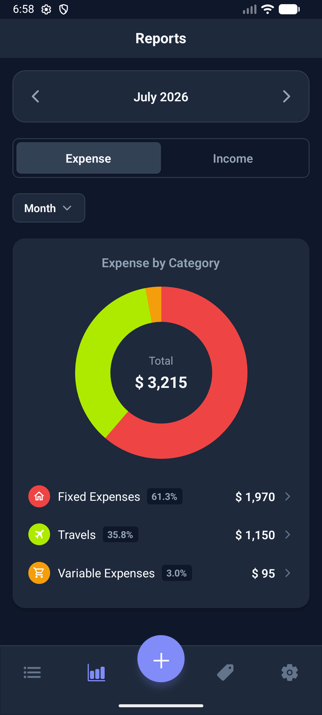 FlowBalance Personal Finance Mobile App
